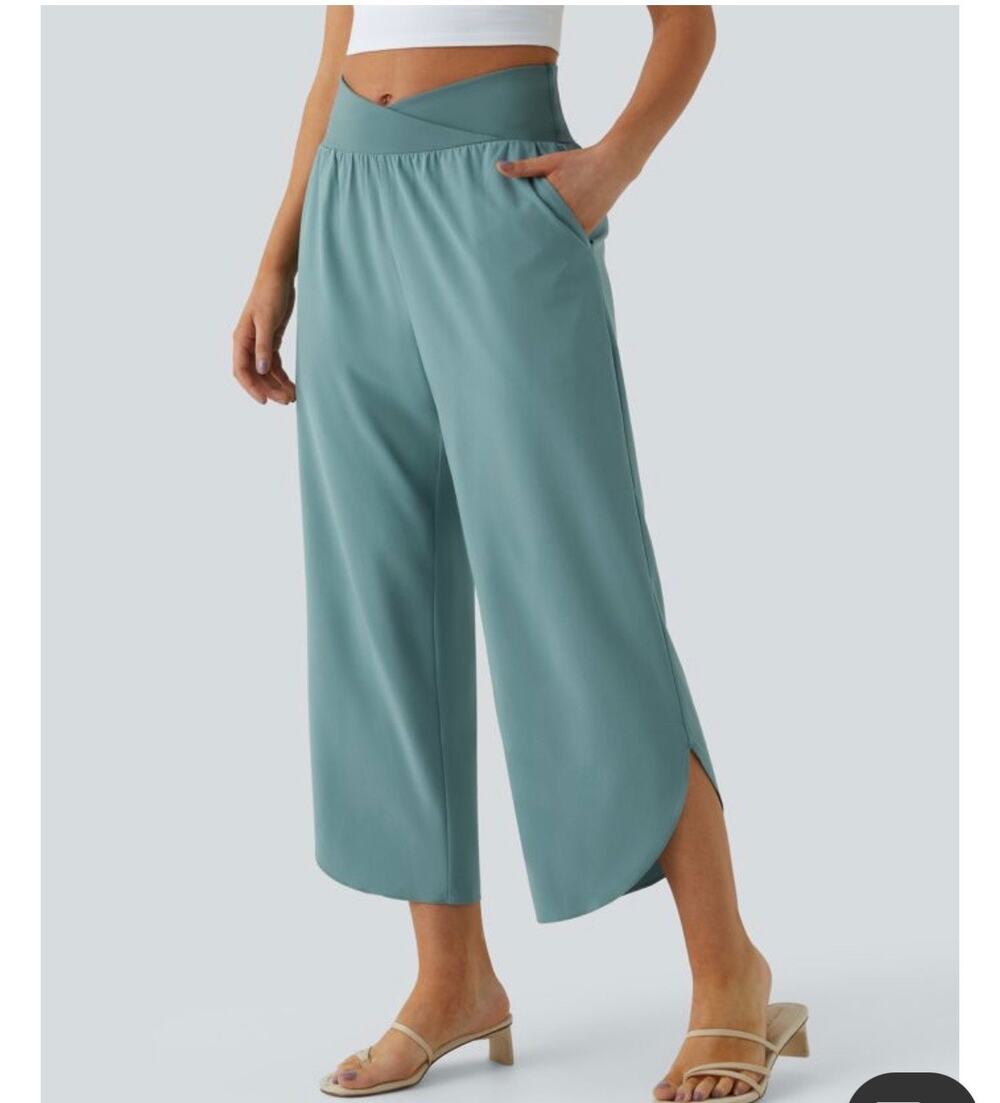 Halara Breezeful High Waist Crossover Resort Pant Size Small